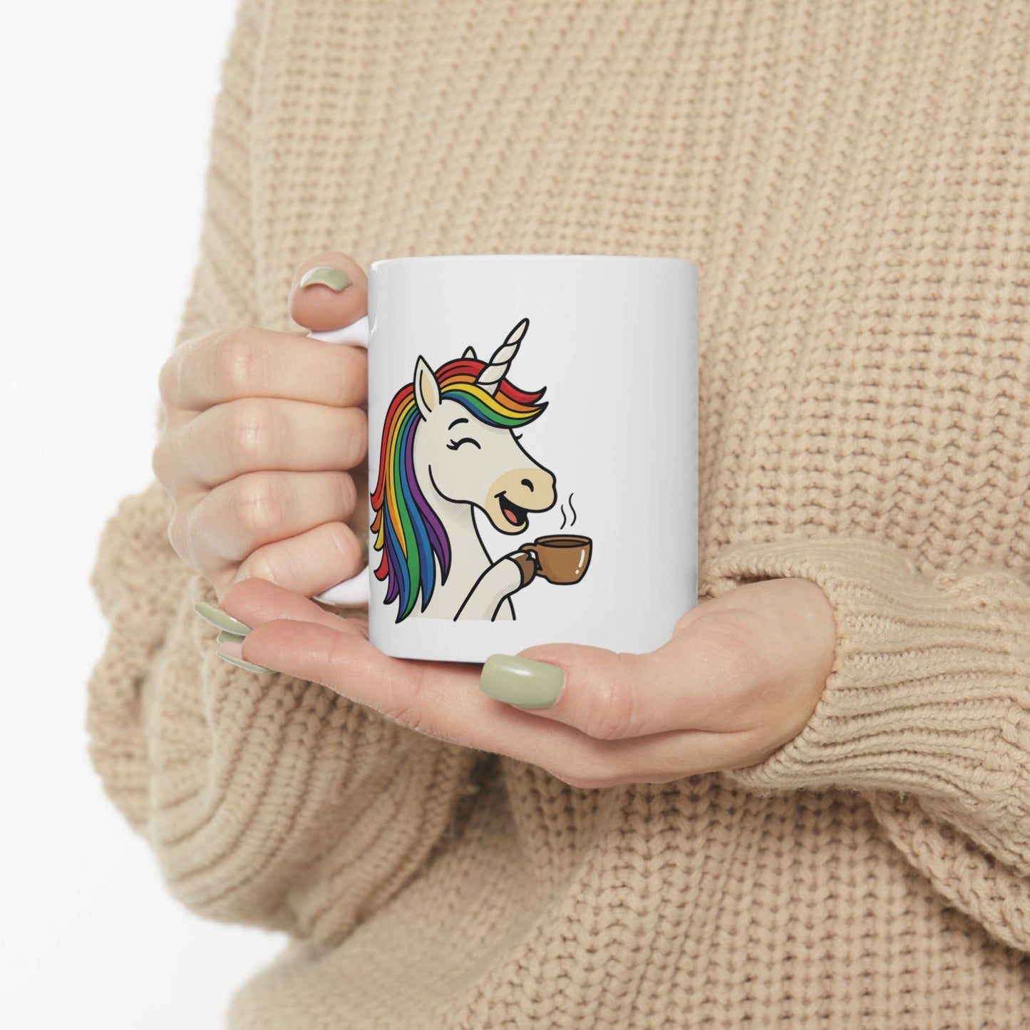 Unicorn Coffee Mug — Rainbow Unicorn Ceramic Mug (11oz & 15oz)