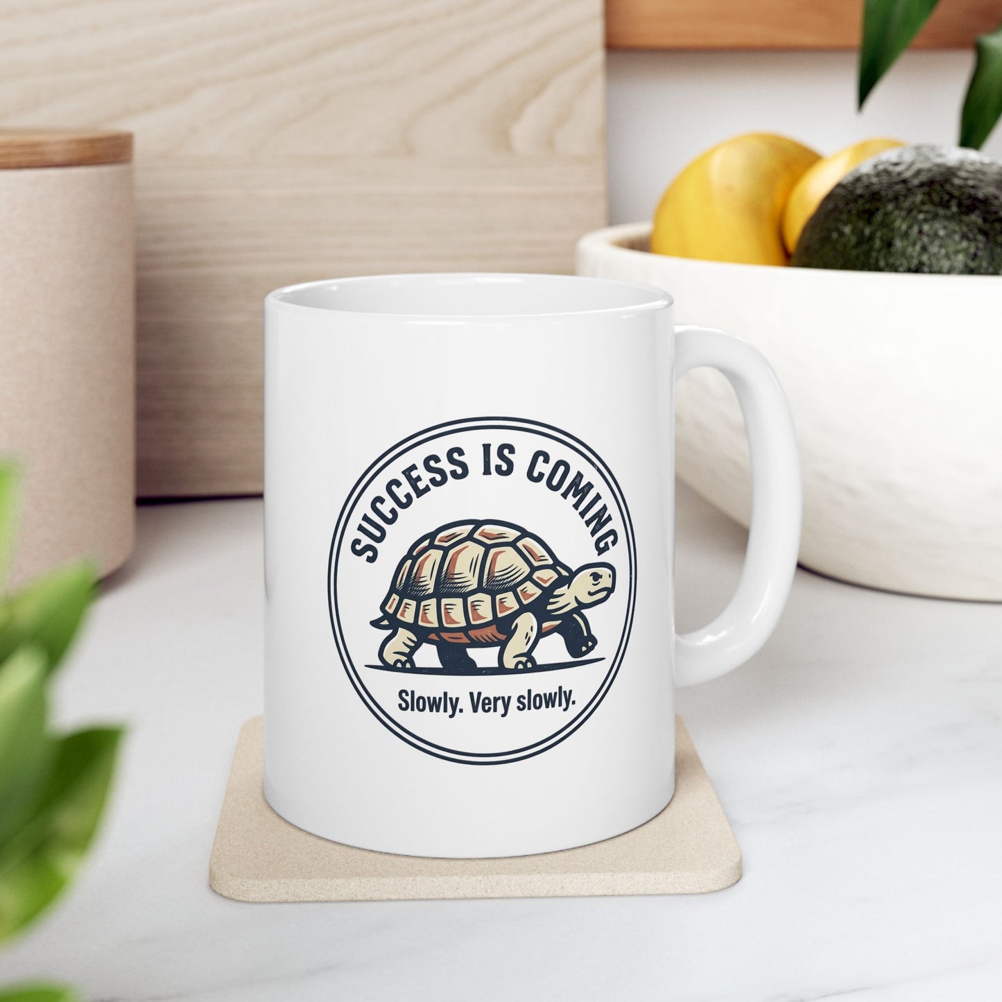 Motivational Success Mug – 'Success Is a Journey' Ceramic Coffee Cup (11oz/15oz)