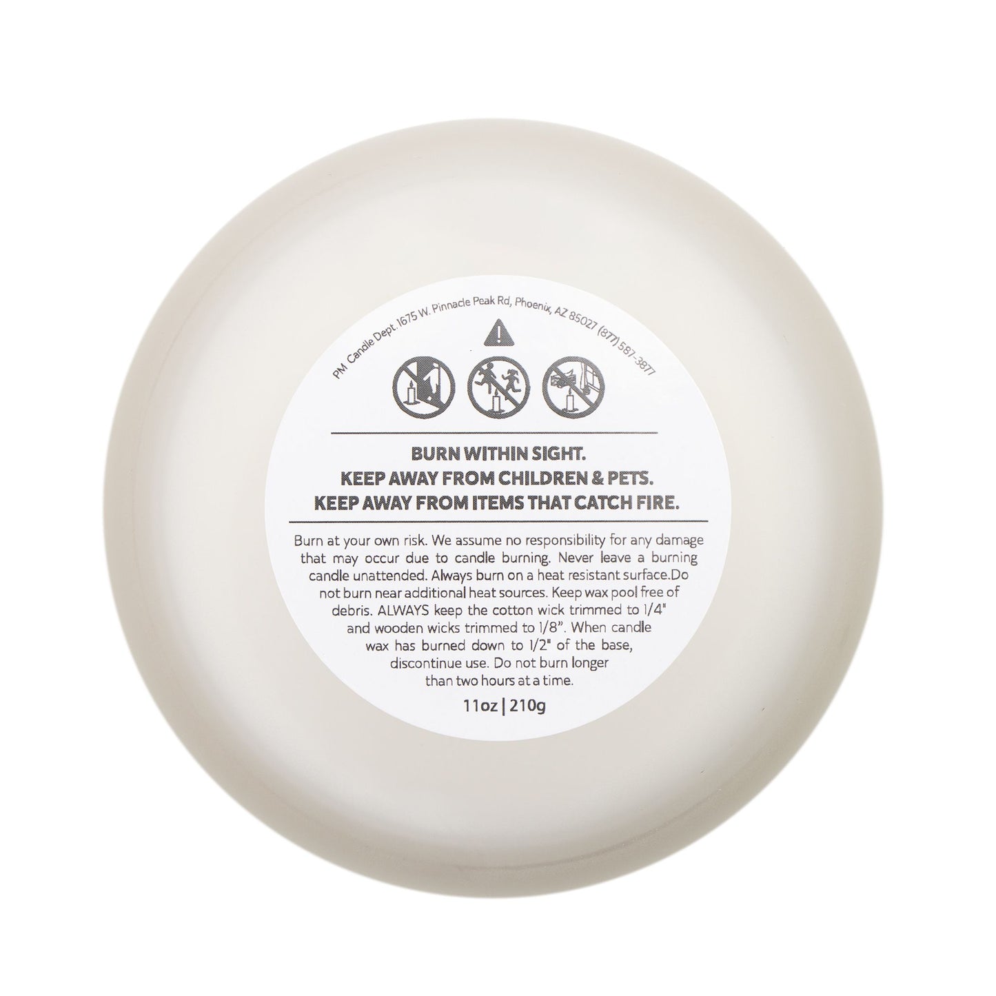 USA 2026 Starburst Frosted Glass Candle – 11oz Patriotic Scented Candle