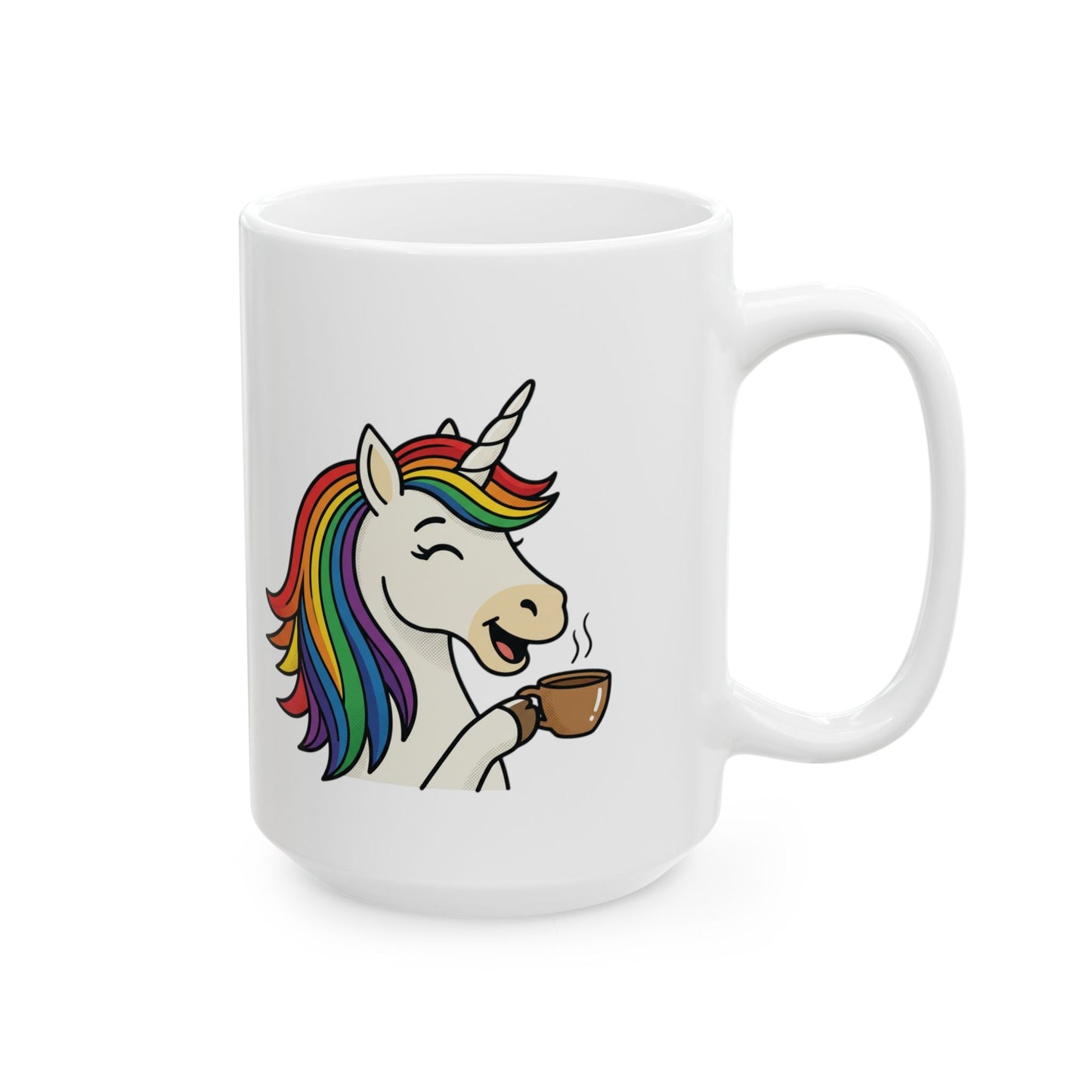 Unicorn Coffee Mug — Rainbow Unicorn Ceramic Mug (11oz & 15oz)