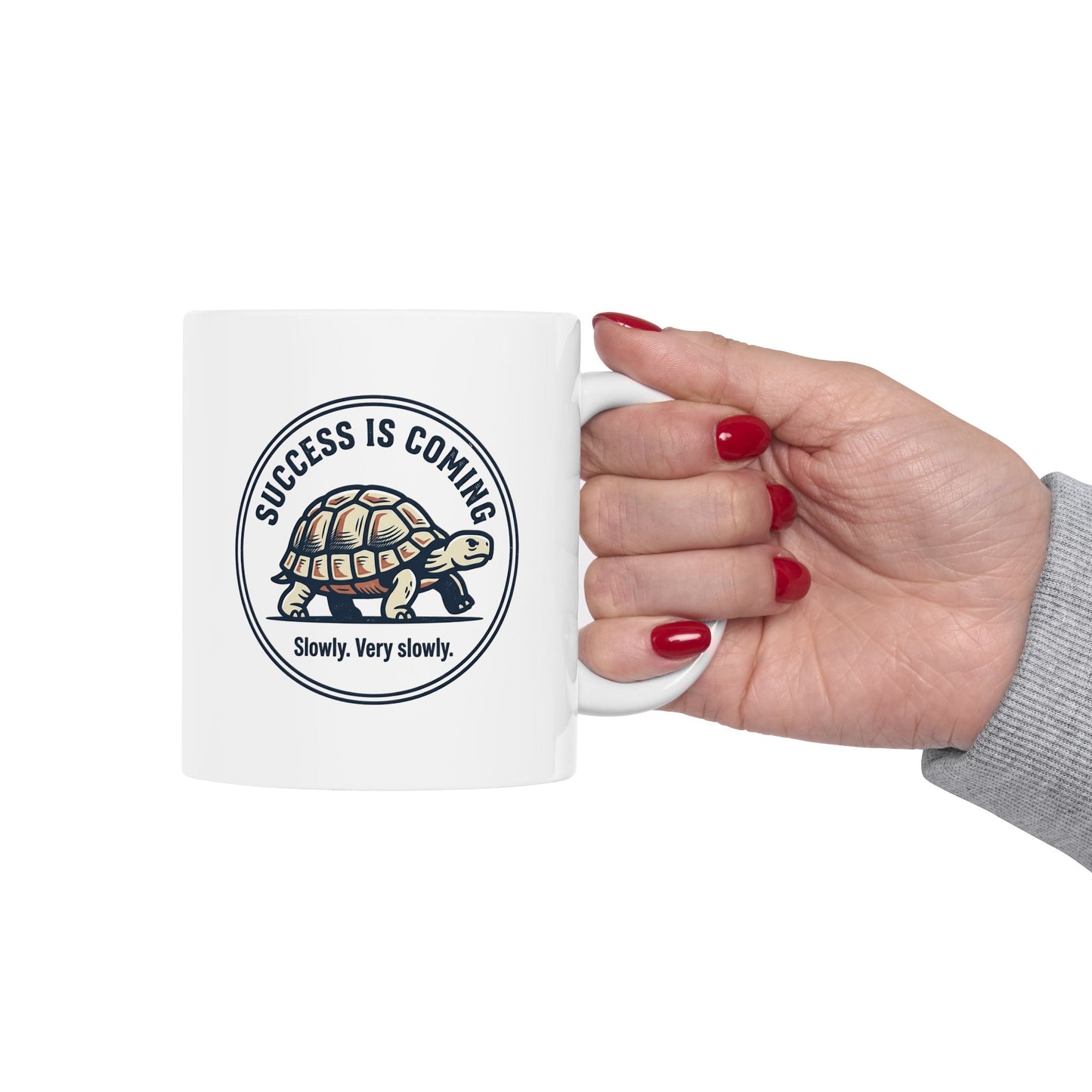Motivational Success Mug – 'Success Is a Journey' Ceramic Coffee Cup (11oz/15oz)