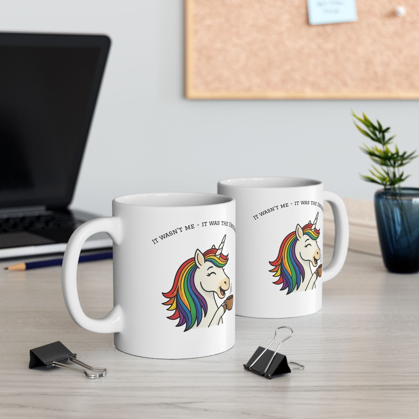Coffee Unicorn Mug — Cute Rainbow Unicorn Ceramic Coffee Cup (11oz/15oz)