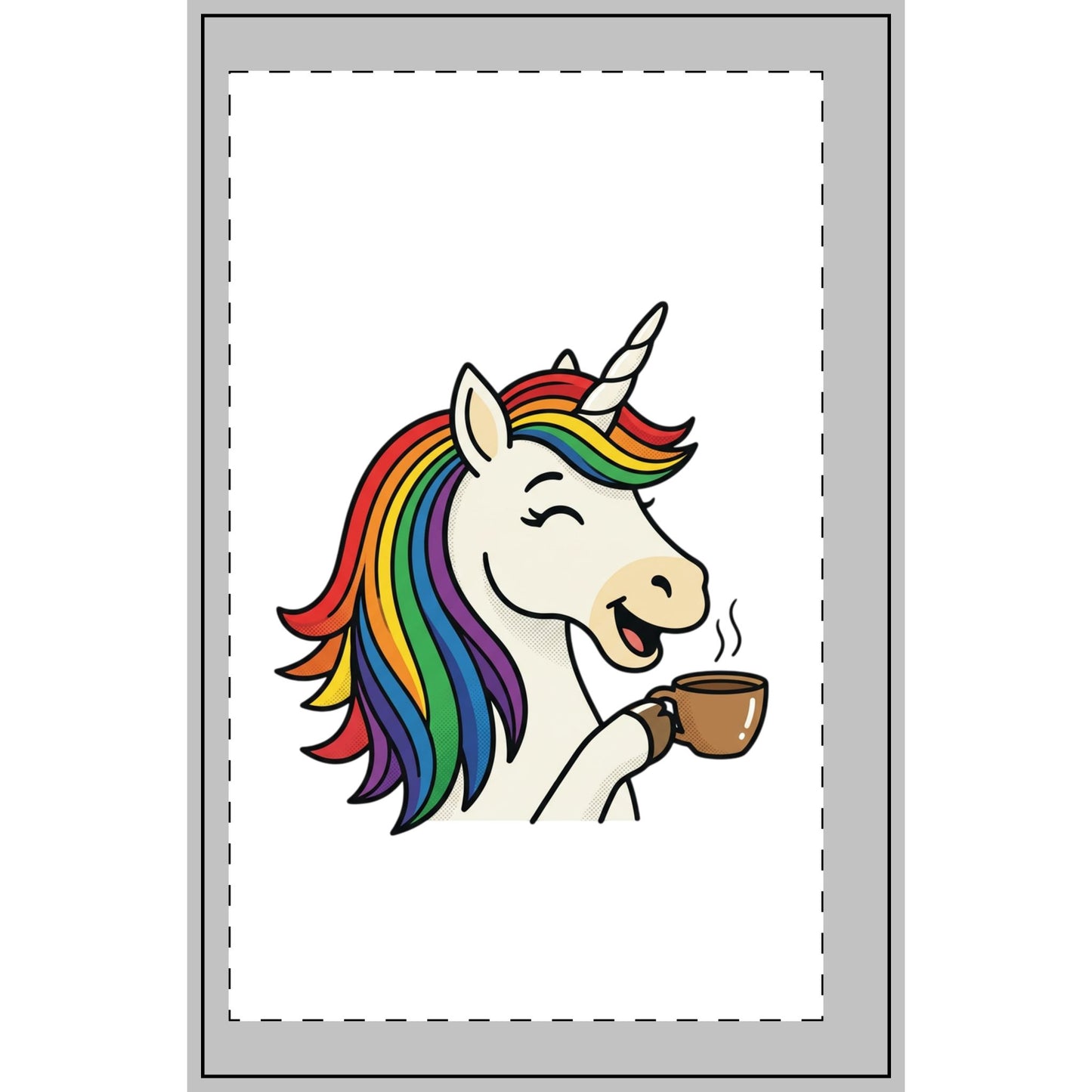 Unicorn Coffee Dotted Spiral Notebook — "It Wasn't Me — It Was the Unicorn!"