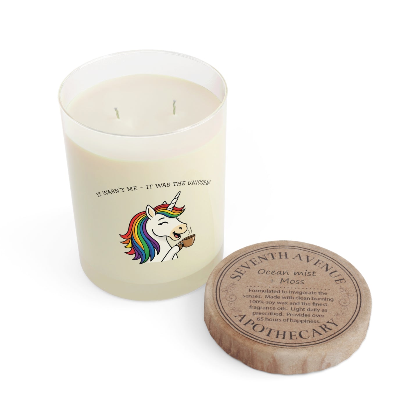 Unicorn Coffee Scented Candle — "It Wasn't Me, It Was the Unicorn" 11oz