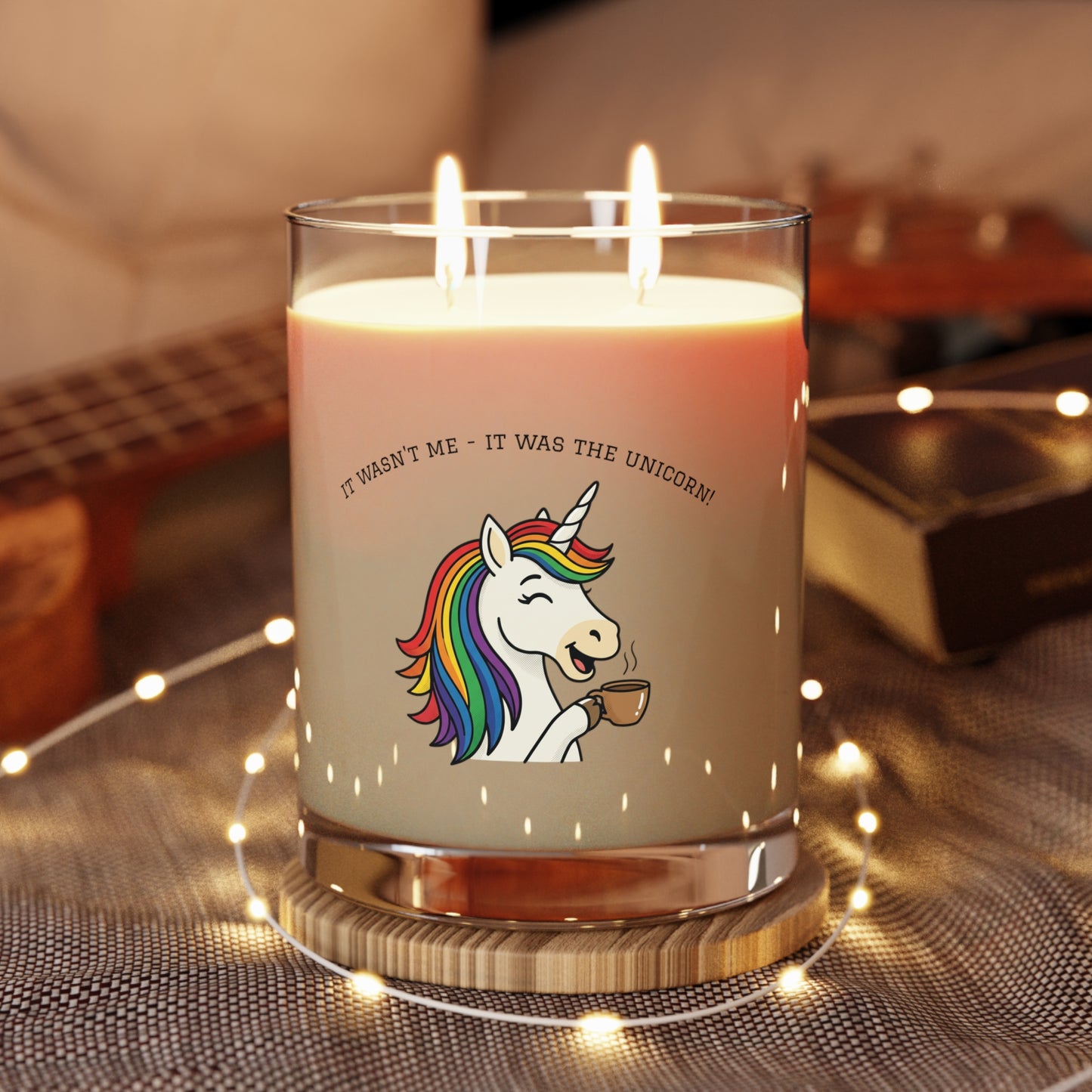 Unicorn Coffee Scented Candle — "It Wasn't Me, It Was the Unicorn" 11oz