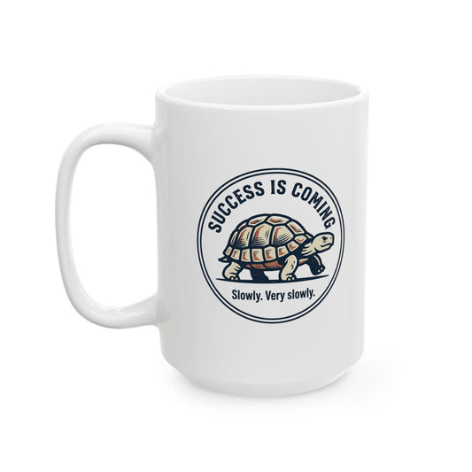 Motivational Success Mug – 'Success Is a Journey' Ceramic Coffee Cup (11oz/15oz)